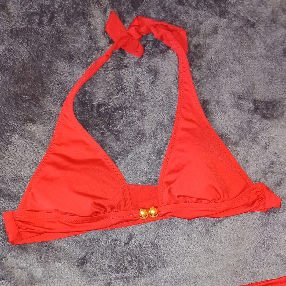 Kenneth Cole Reaction Bold Red Bikini Set Size Small - Picture 3 of 5